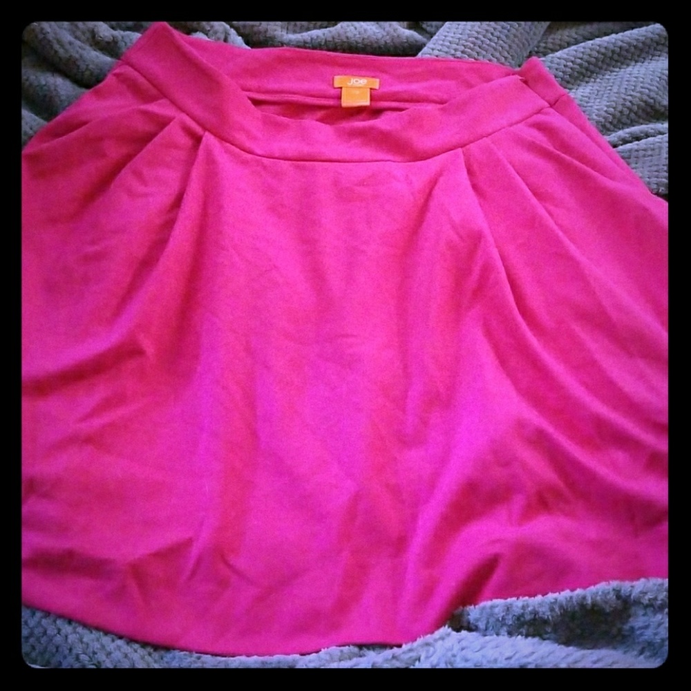 Joe Fresh pink flare mini with pockets!